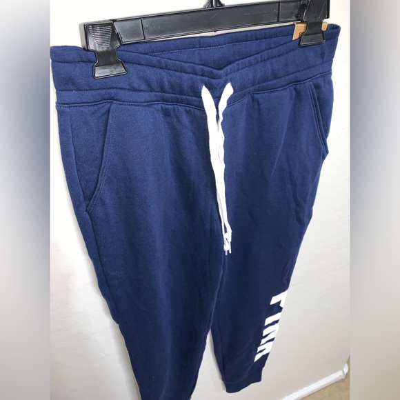 NWT Pink Victoria’s Secret Navy Blue Everyday Lounge Jogger - Picture 4 of 13